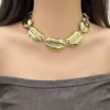 Lipcraft – Chunky Abstract Choker Necklace