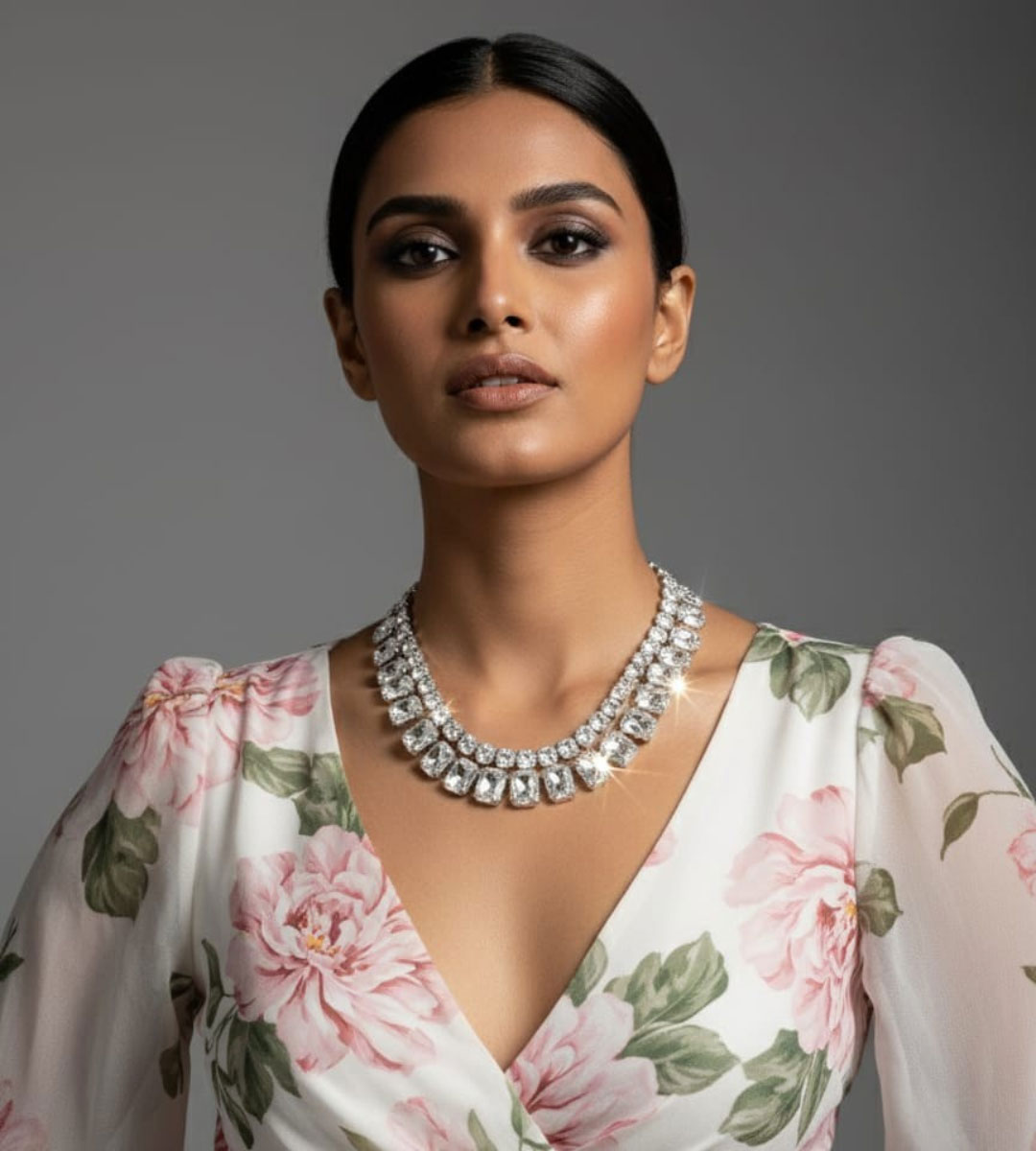 Exotica – Rhinestone Vintage Necklace - Image 3
