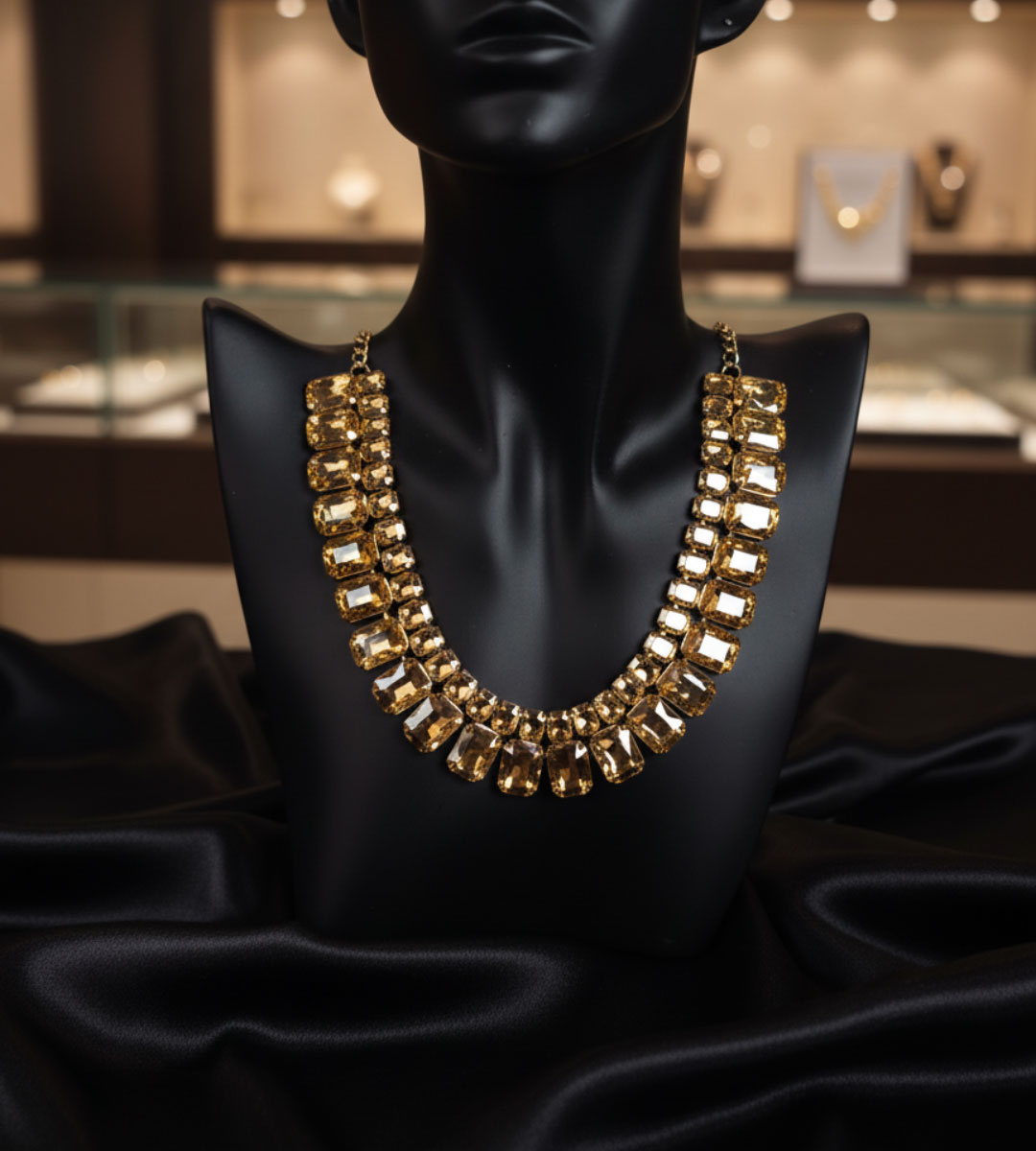 Exotica – Rhinestone Vintage Necklace - Image 9