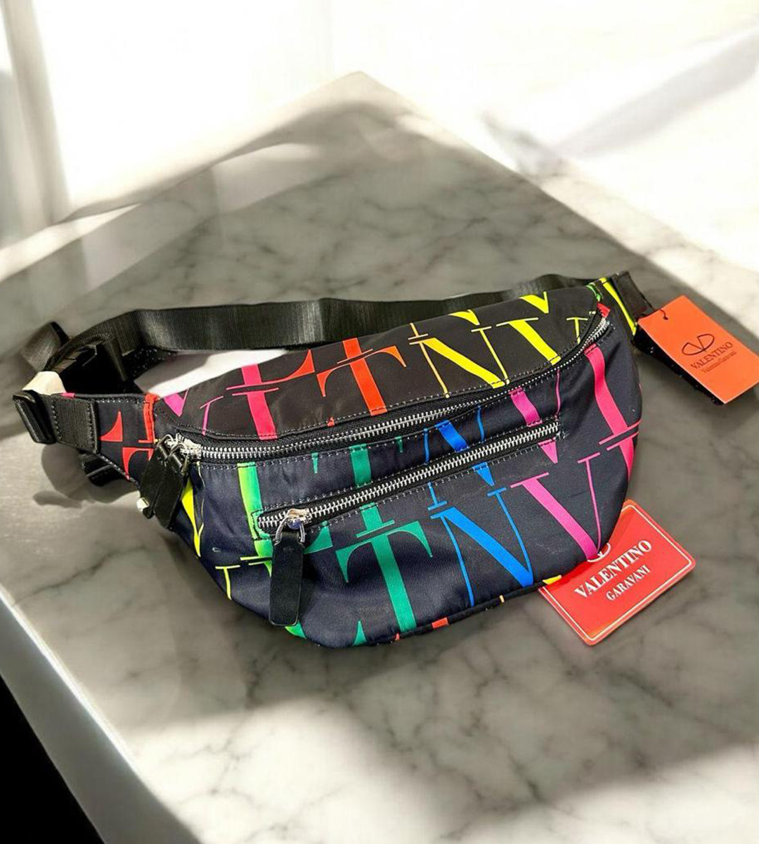 Alternative view of VALENTINO MULTI COLOUR CHEST/WAIST BAG