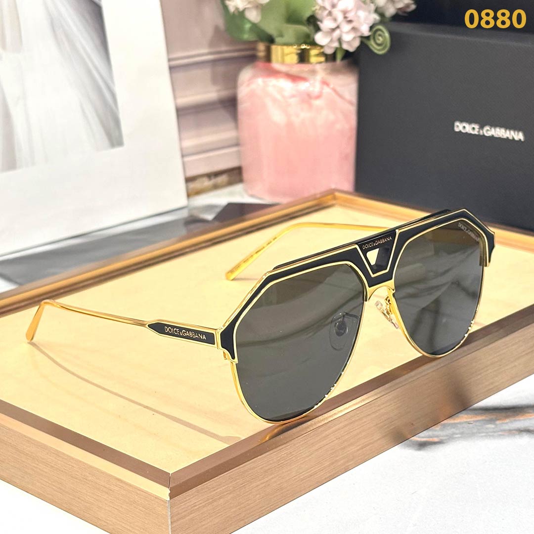 Alternative view of DG Luxury 0880 Aviators – Mirror Quality