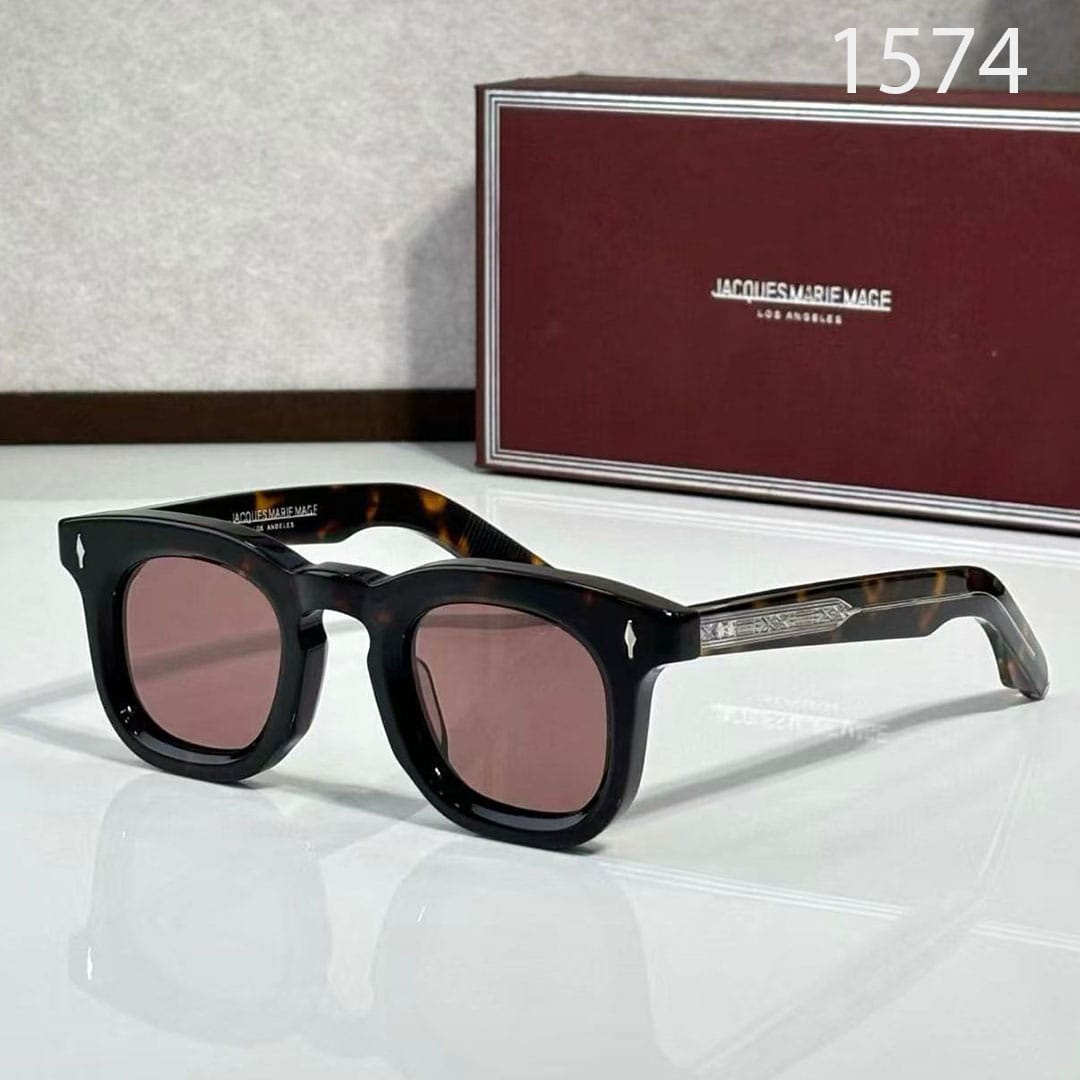 JQS MARI MAGE Premium 1574 Luxury Wayfarers - Pink-Black-Leopard