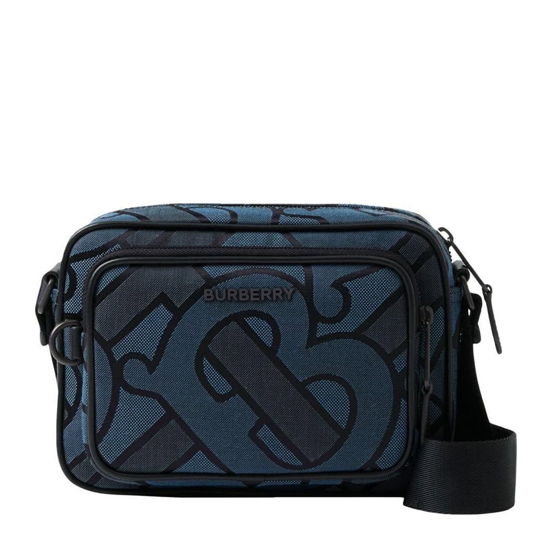 BB TB Monogram Messenger Crossbody Bag – Blue