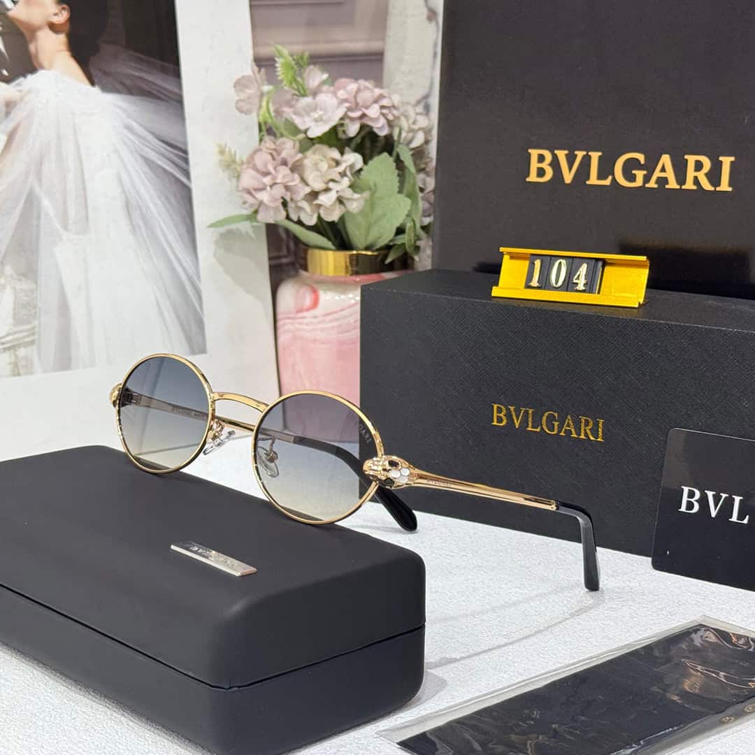 BVLGARI Premium Luxury 104 Women Aviators