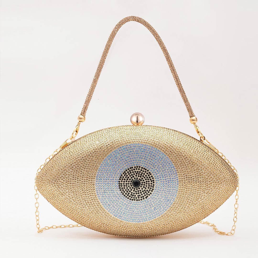 Evil Eye diamond studded clutch - Image 7
