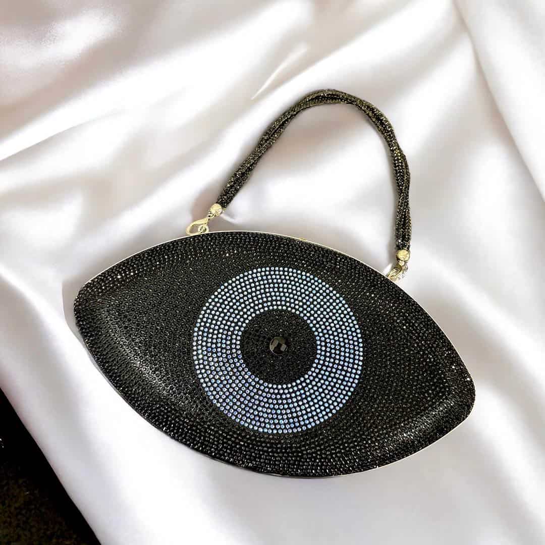 Evil Eye diamond studded clutch - Image 5