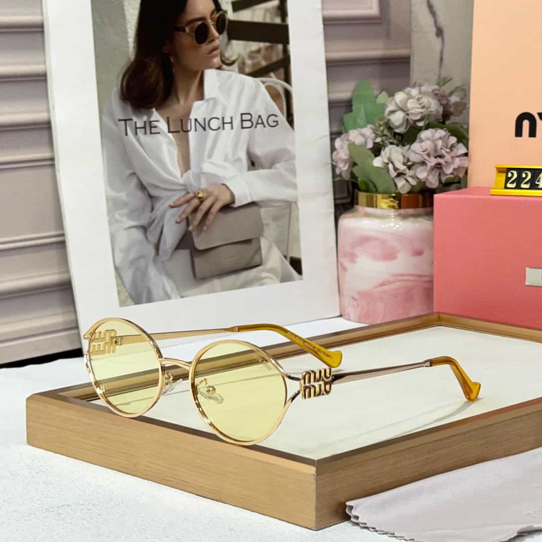 Alternative view of MIU MIU Luxe 22454 Women’s Aviators