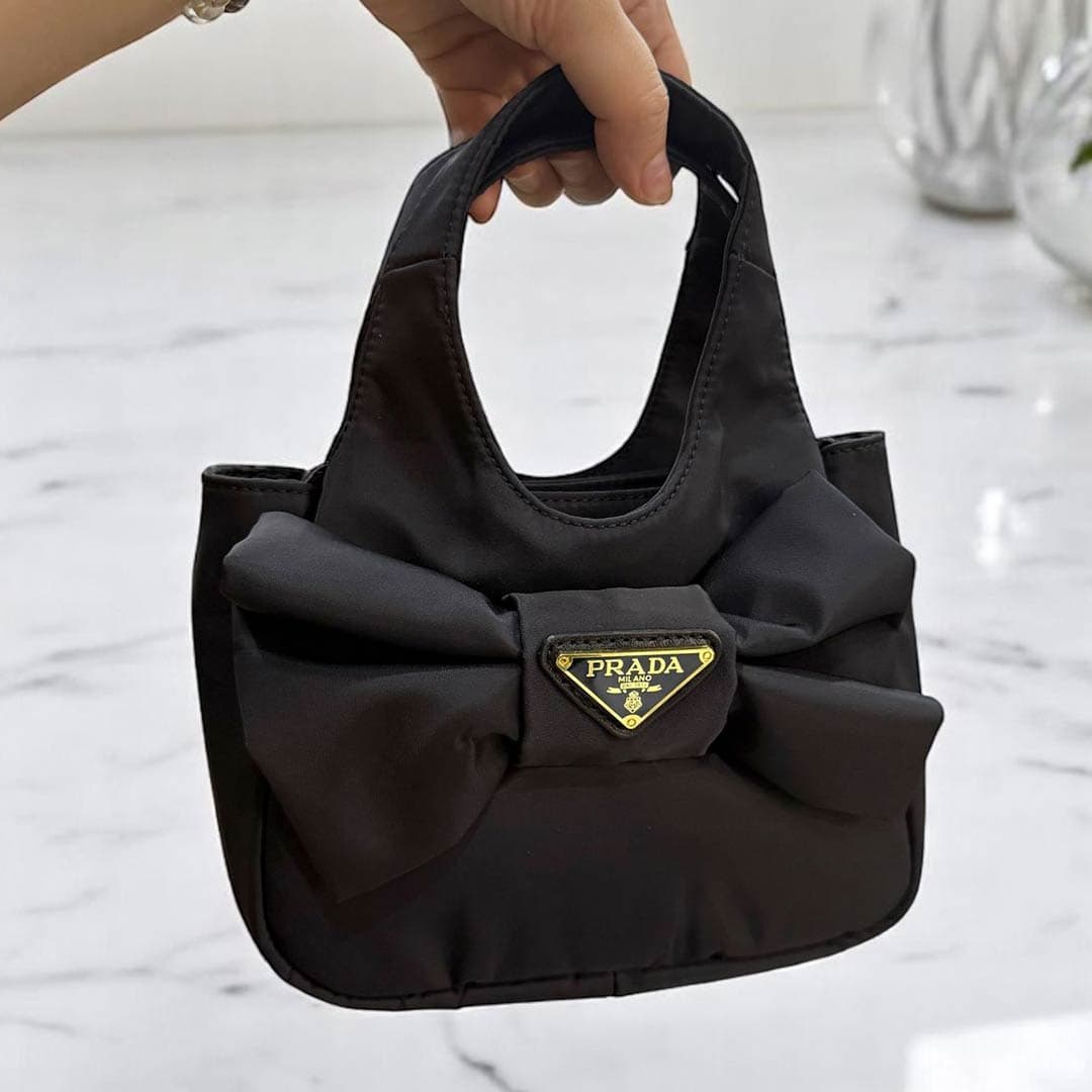 Alternative view of PRDA Re-Nylon Bow Shoulder Bag
