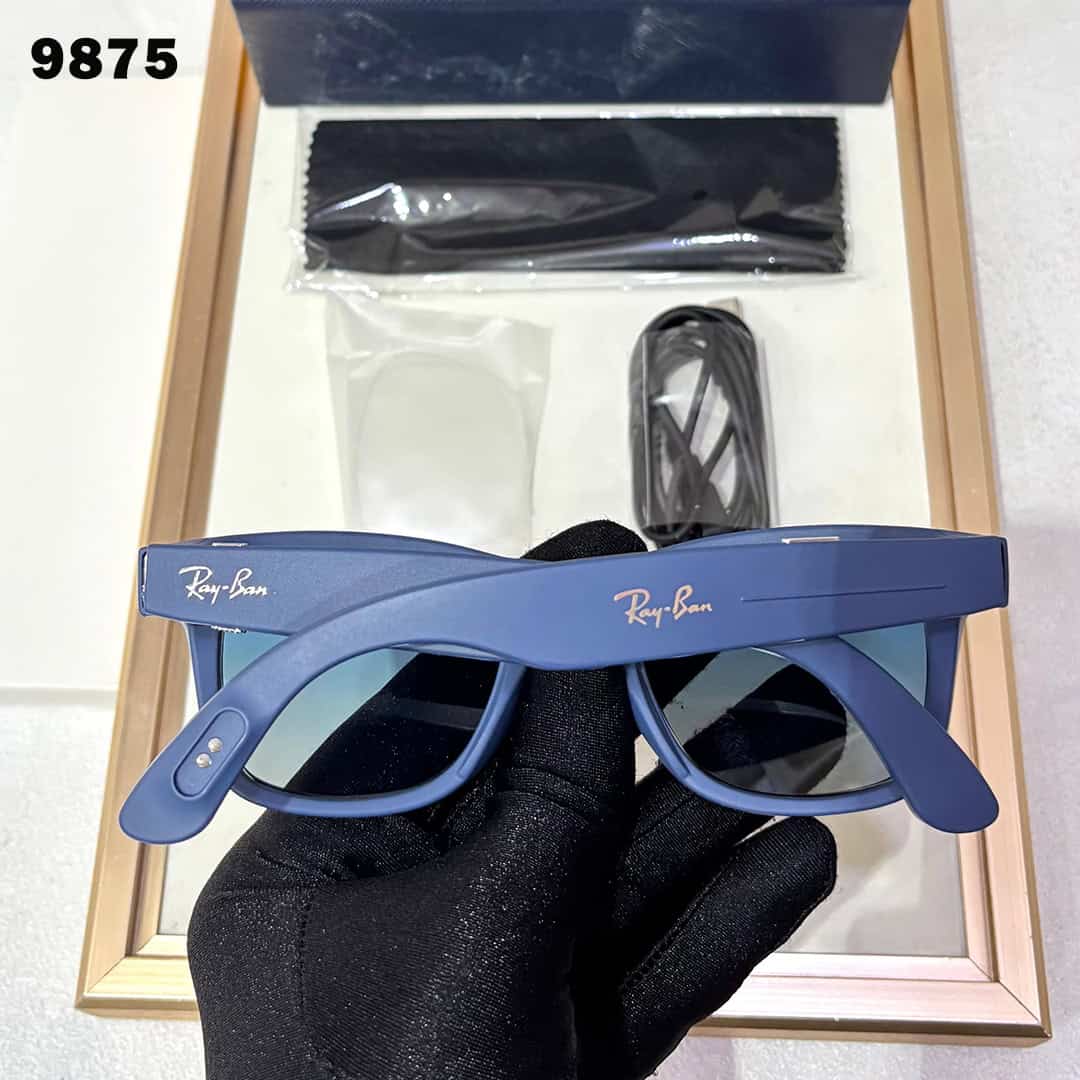 Alternative view of Meta RBN Charge The Sunglass First With Cable Luxury 9875 Wayfarers