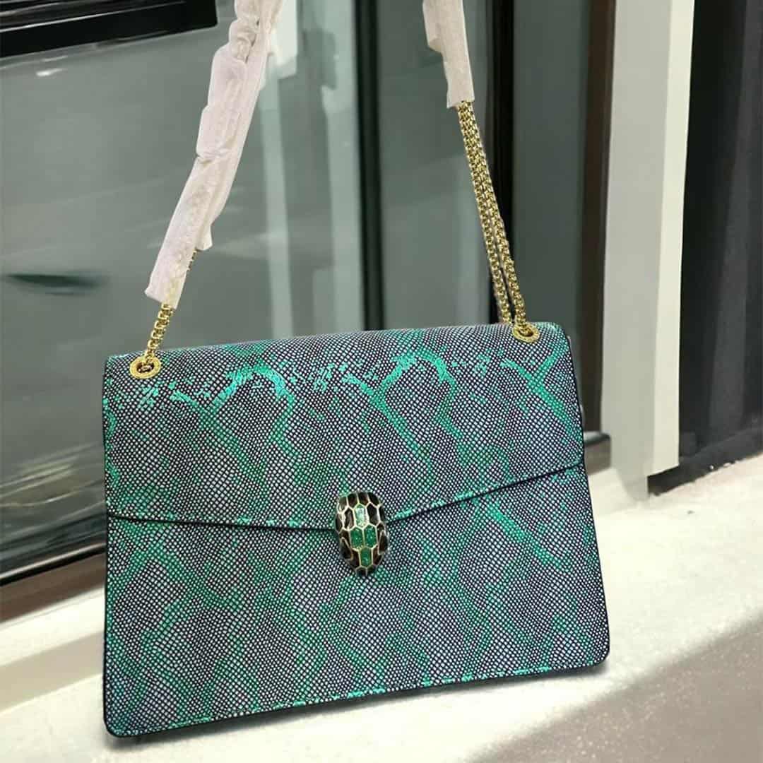 Luxe Serpentine Metallic Bag - Image 3