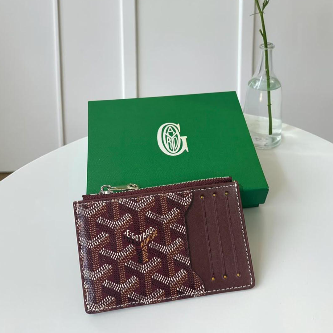 GYD BOURBON ZIPPED CARD HOLDER