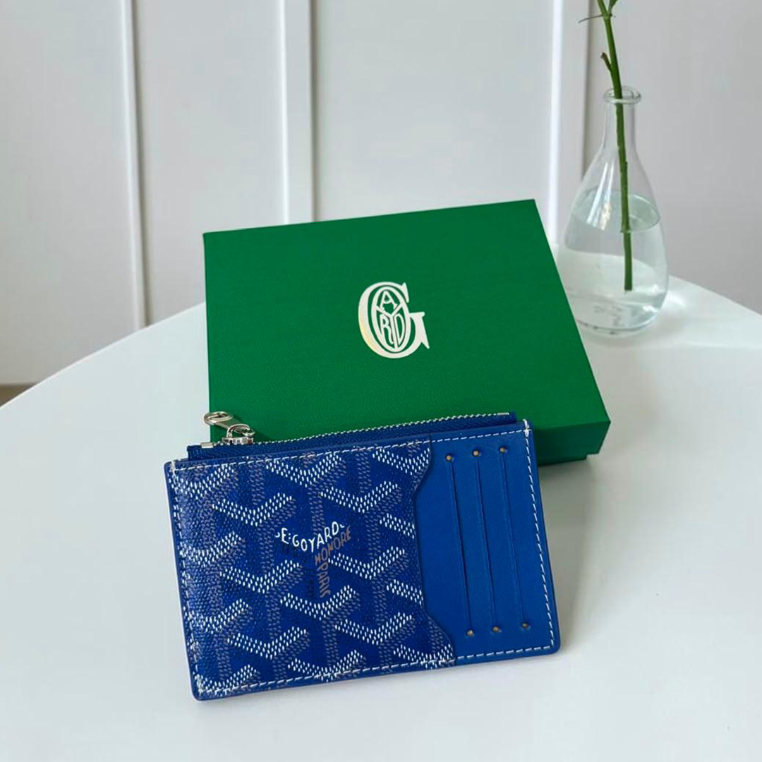 Alternative view of GYD BOURBON ZIPPED CARD HOLDER