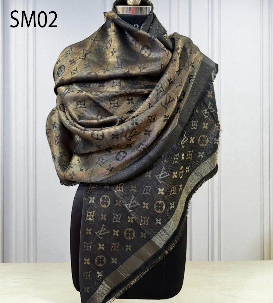 Luxury Designer SEMI WOOLEN COTTON BLEND STOLE SM02